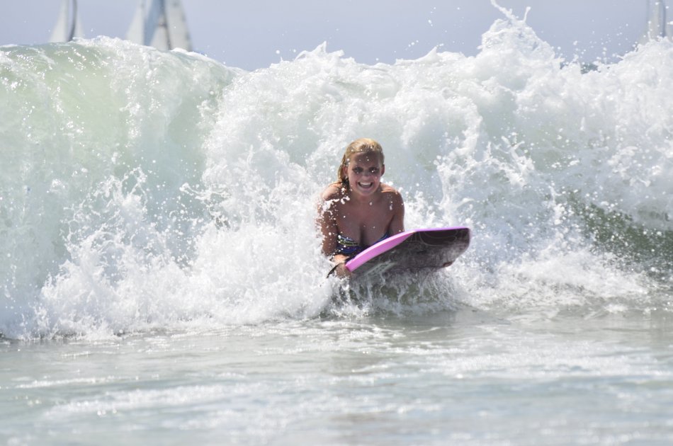 Body Board Class in Ostia Lido Beach near Rome