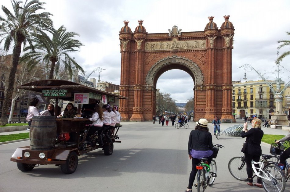 1 Hour Beer Bike Barcelona Tour