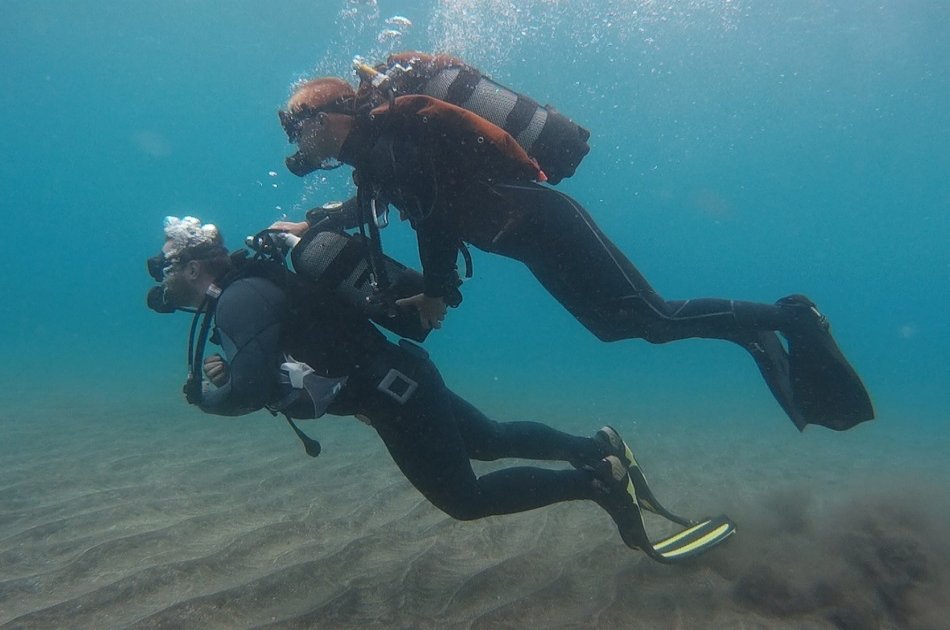 Try 40 minutes of Diving for beginners in Los Cristianos