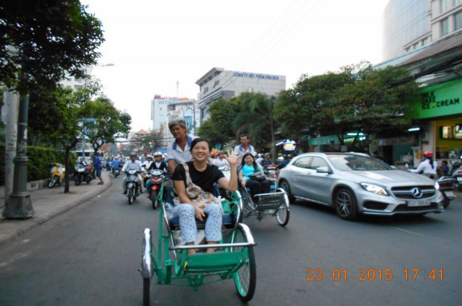 Ho Chi Minh City by Night Tour on a Cylco